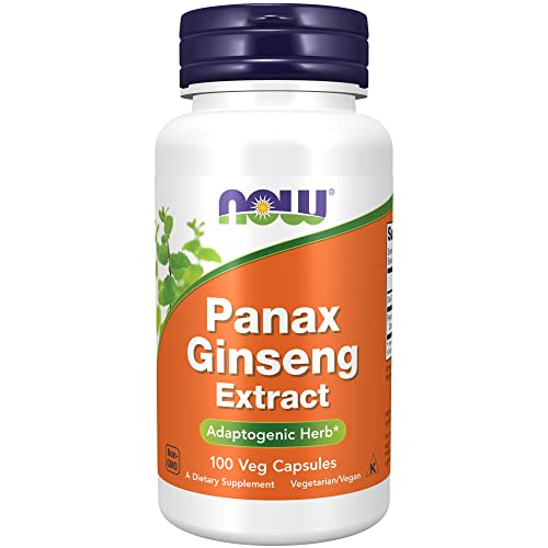 NOW Panax Ginseng 500 mg, 100 Veg Capsules