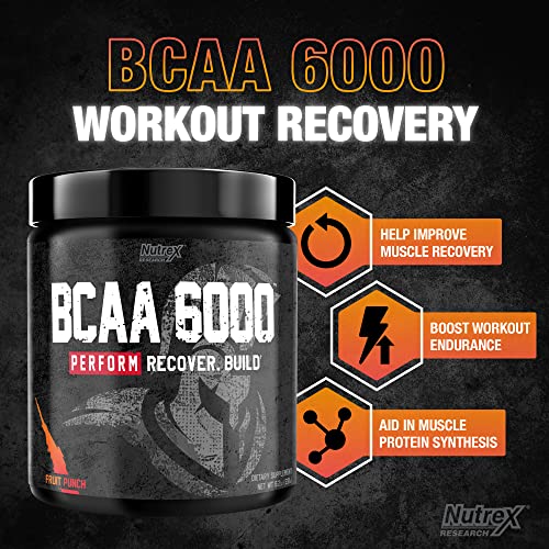 Nutrex BCAA Powder - Fruit Punch for Muscle Recovery