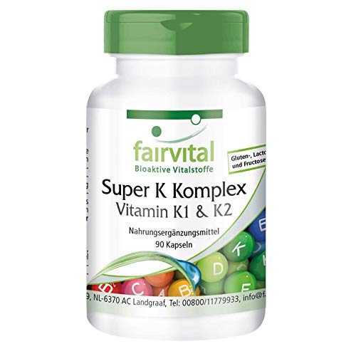 Fairvital Super K Vitamin K1 & K2 Complex 90 Caps