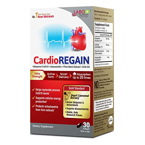 LABO Nutrition CardioREGAIN Ubiquinol CoQ10 100mg