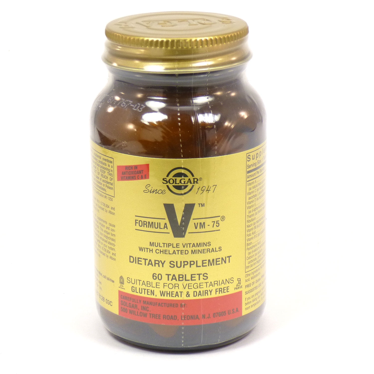 Solgar VM-75 Multivitamin - 60 Tablets