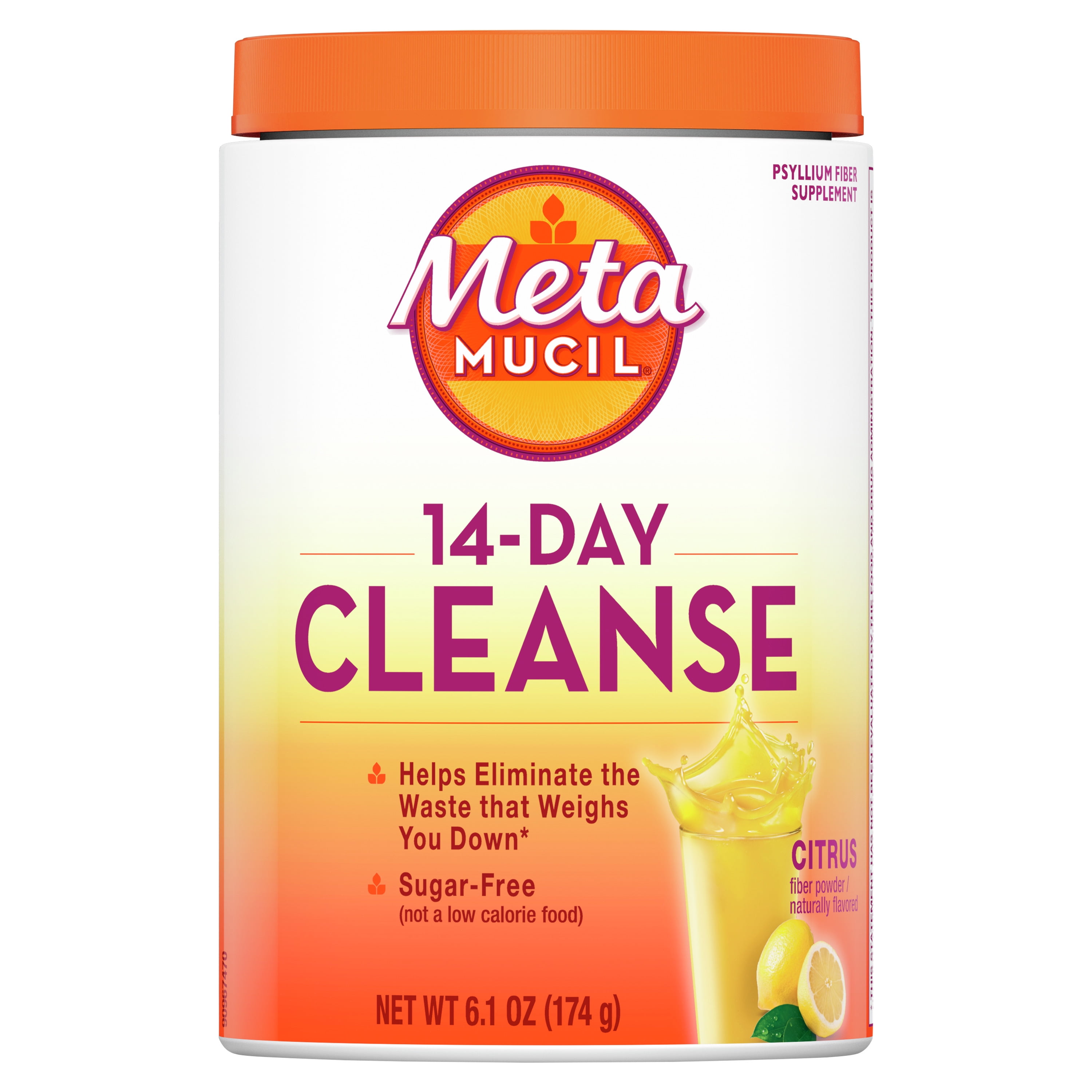 Metamucil 14-Day Psyllium Fiber Cleanse, Citrus