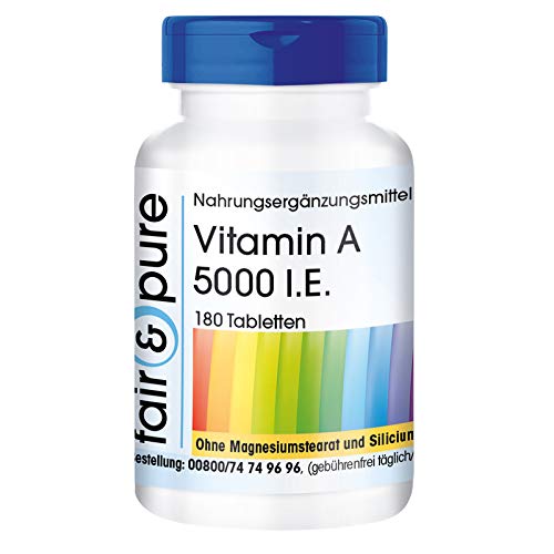 Vegan Vitamin A 5000 I.E. - 180 Tablets
