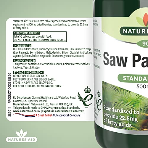 Saw Palmetto 500mg - 90 Capsules