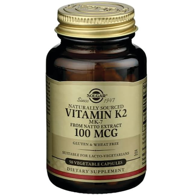 Solgar Vitamin K2 MK7 100mcg Vegetable Capsules