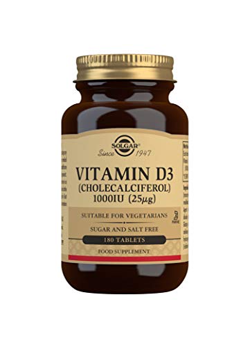 Solgar Vitamin D3 1000 IU - 180 Tablets