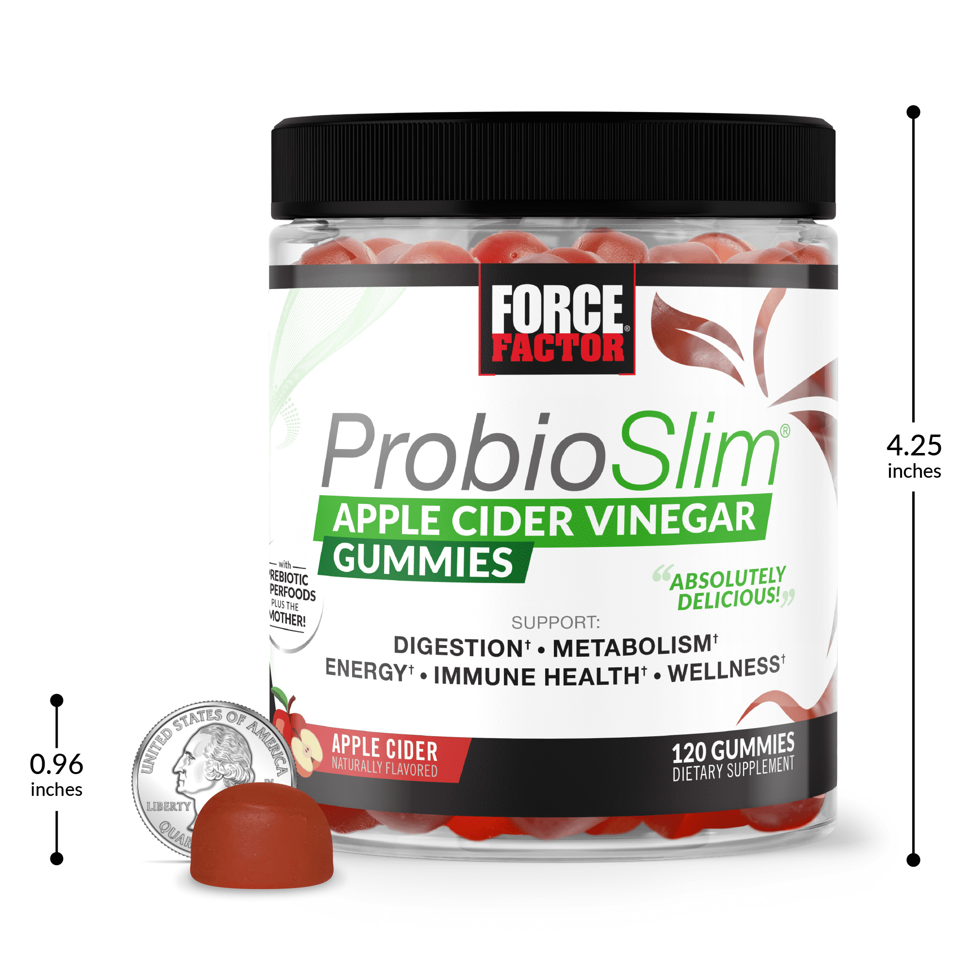 Force Factor ProbioSlim ACV Gummies for Weight Loss