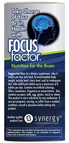 Focus Factor Brain Supplement for Memory & Clarity