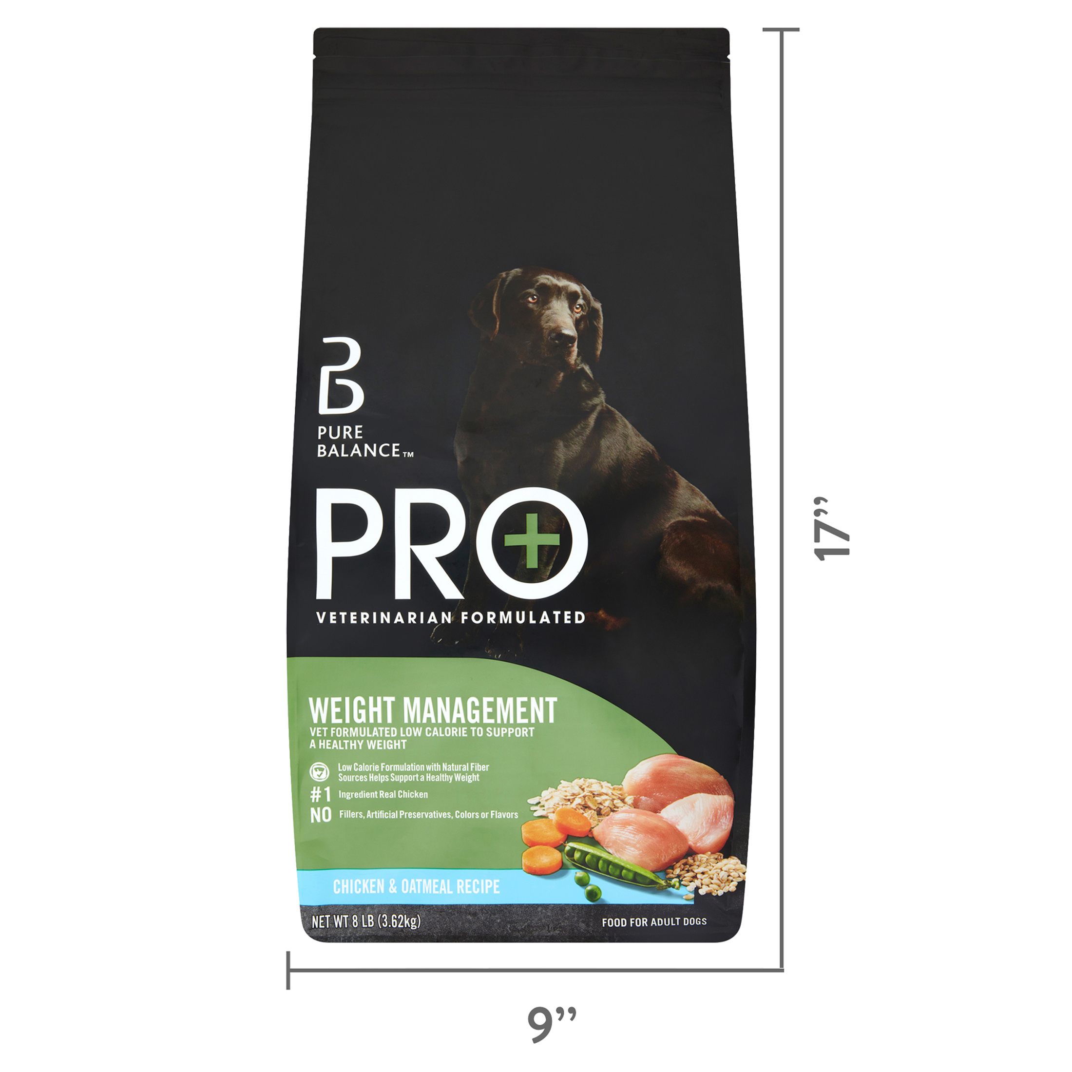 Pure Balance Pro+ Weight Management Dog Food, 8 lbs
