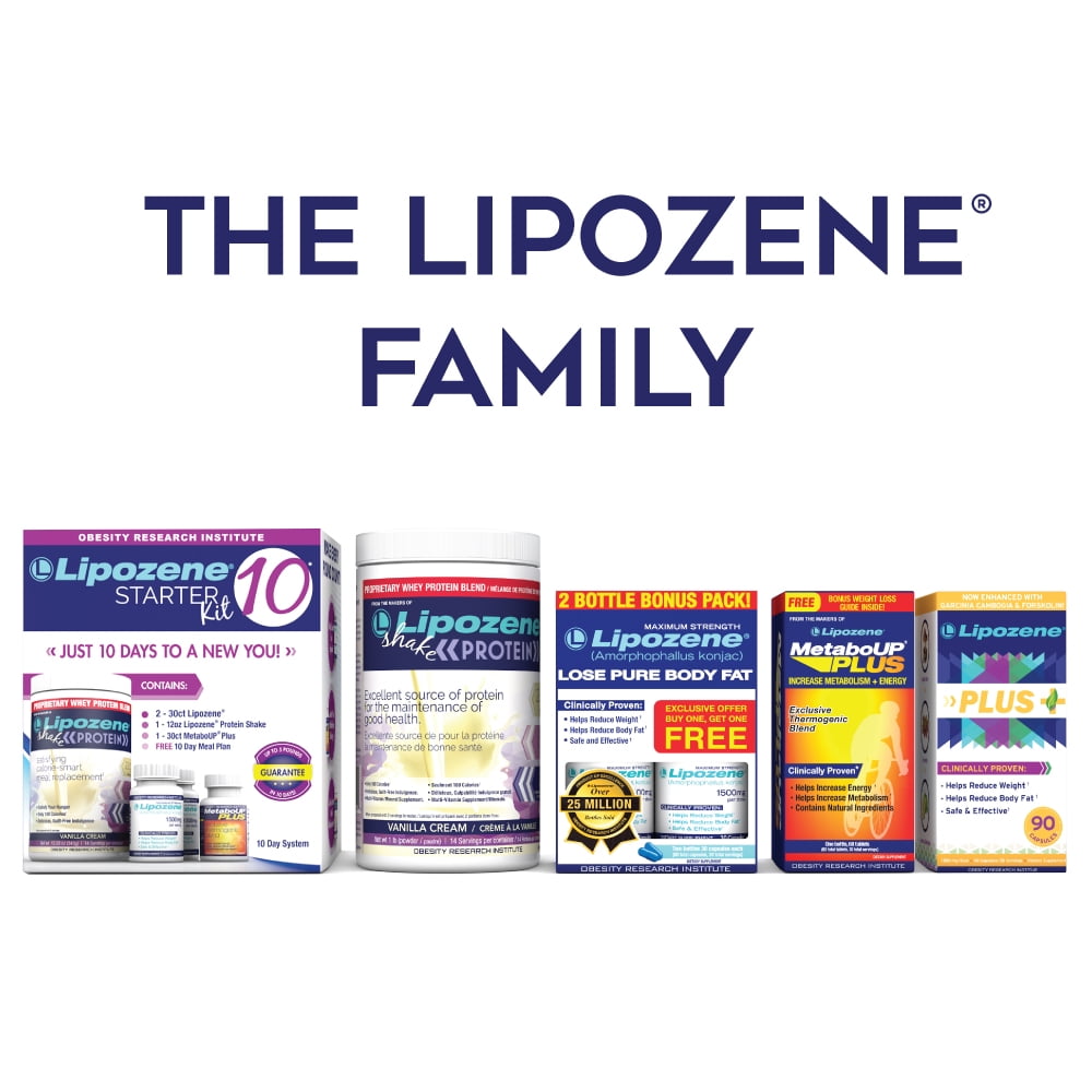 Lipozene Maximum Strength Weight Loss Capsules, 1500 mg