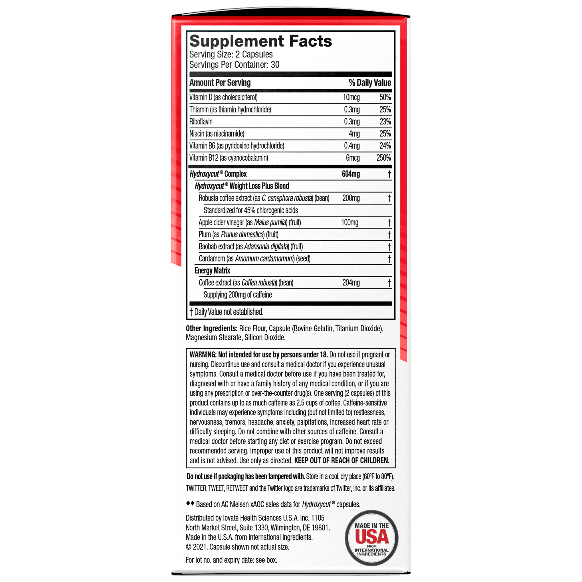 Hydroxycut Original Weight Loss Pills with Caffeine