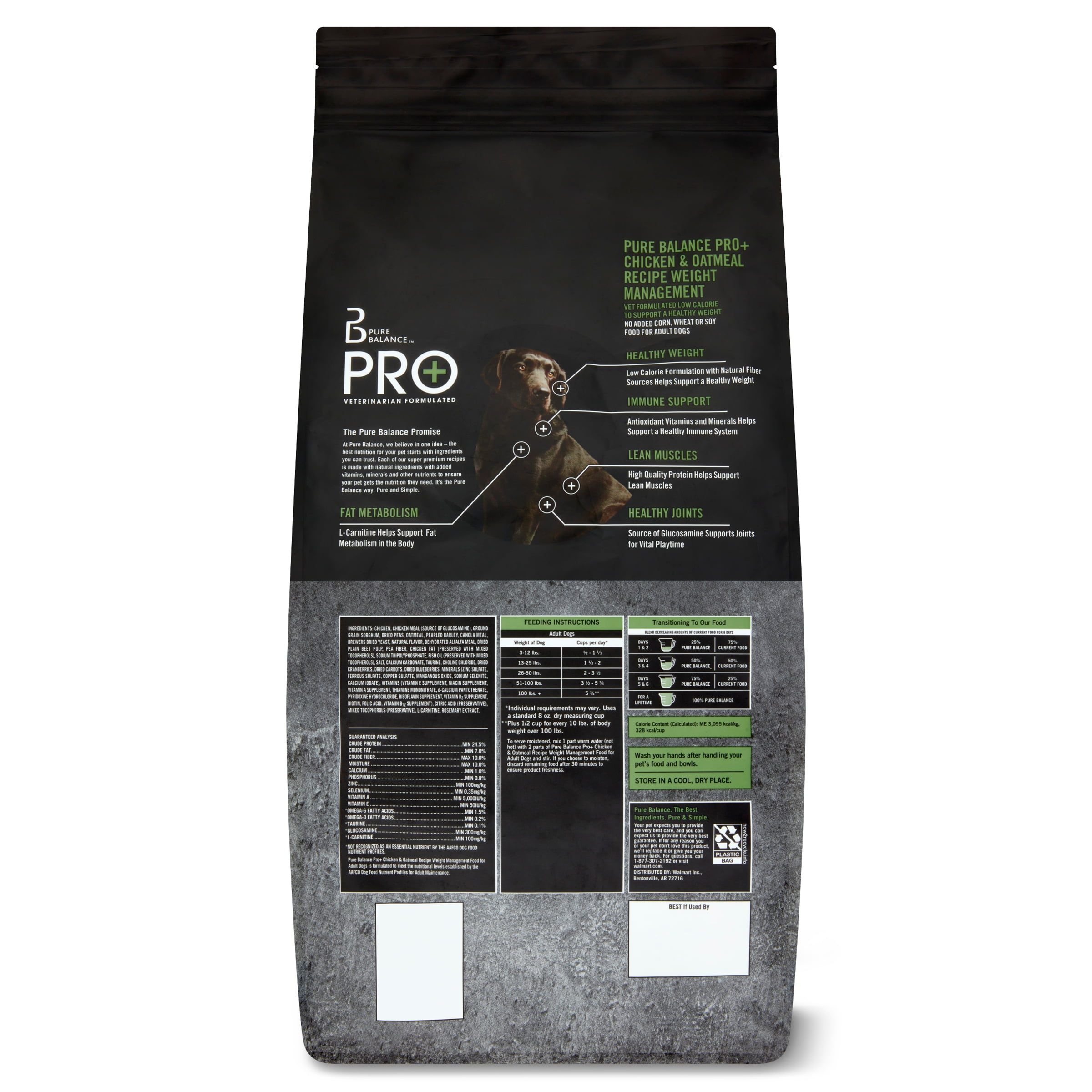 Pure Balance Pro+ Weight Management Dog Food, 8 lbs