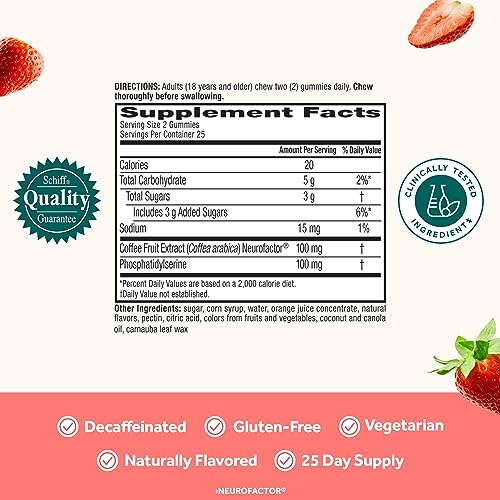 Neuriva Brain Health Strawberry Gummies - 50 Count