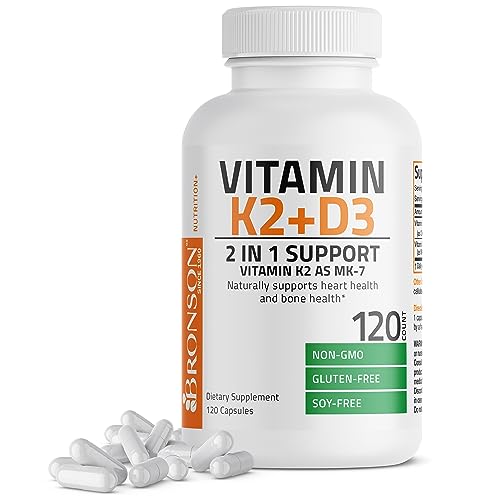 Bronson Vitamin K2 & D3 Non-GMO 120 Capsules