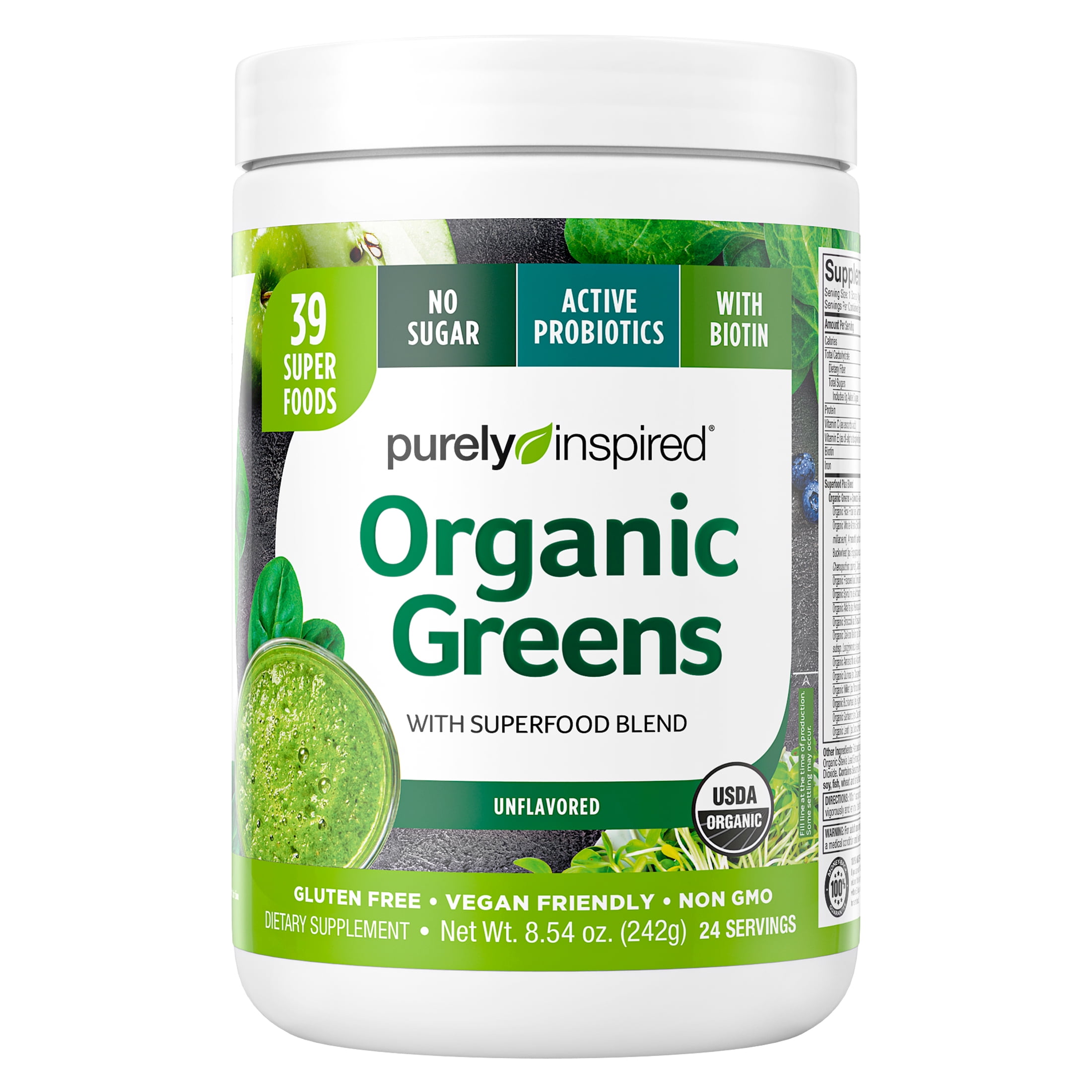 Organic Greens Powder Superfood Smoothie Mix