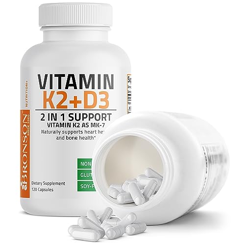 Bronson Vitamin K2 & D3 Non-GMO 120 Capsules
