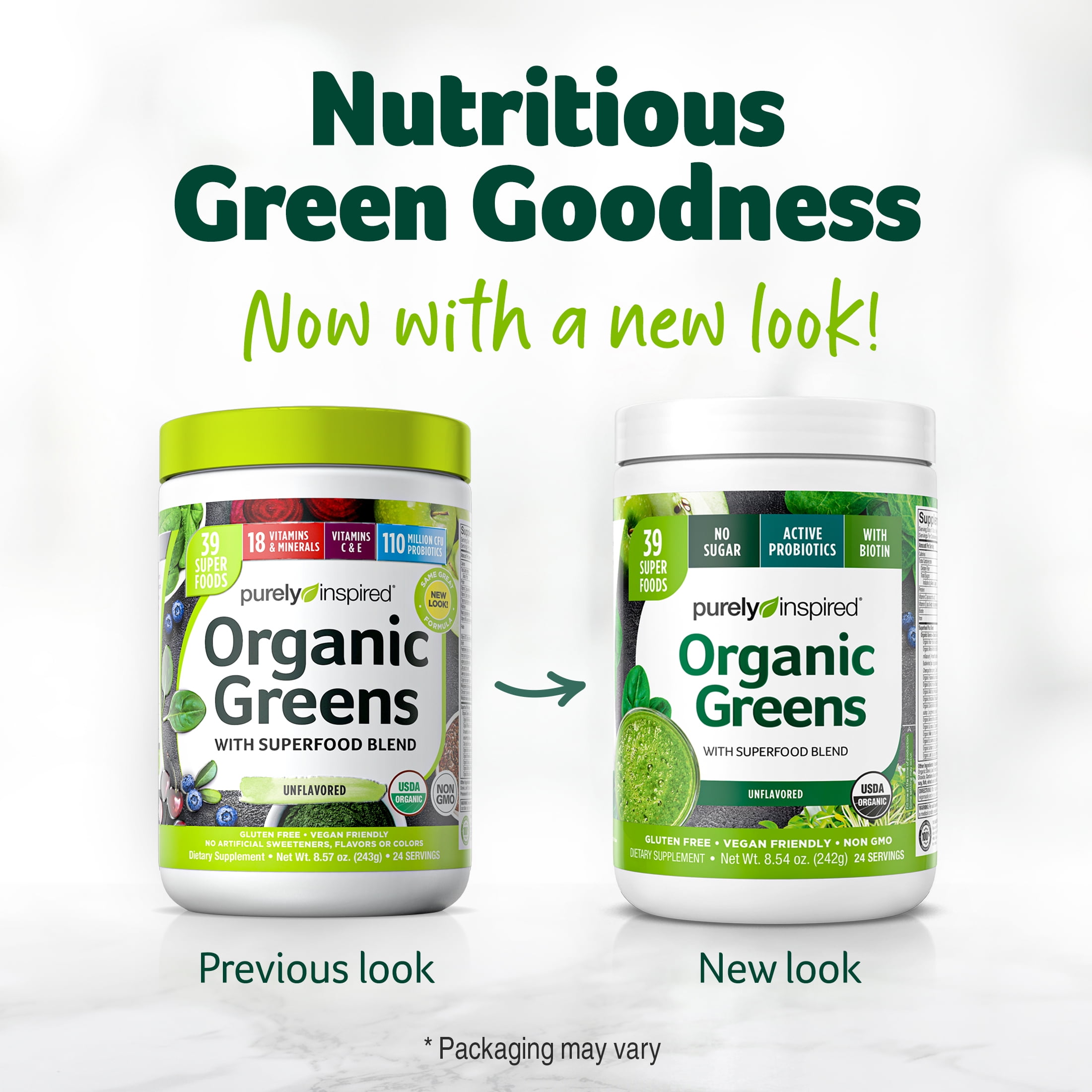 Organic Greens Powder Superfood Smoothie Mix