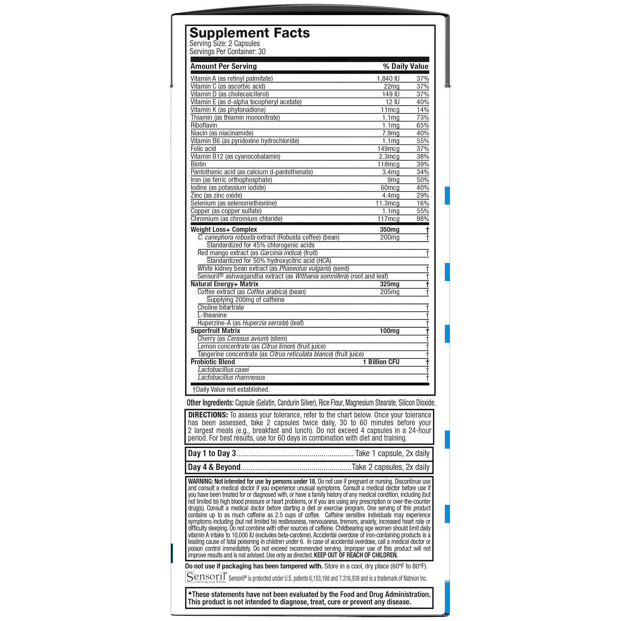 Weight Loss Supplements with Probiotics and Vitamins