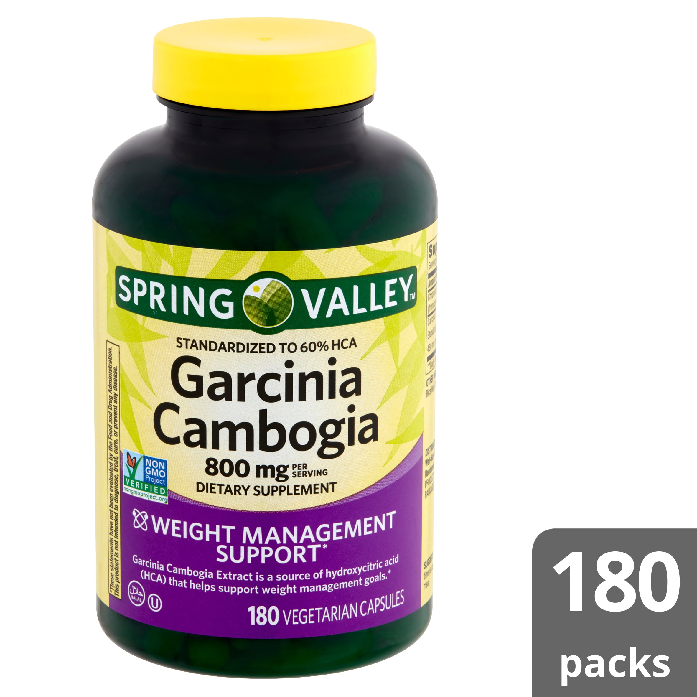 Spring Valley Garcinia Cambogia 800 mg, 180 Capsules