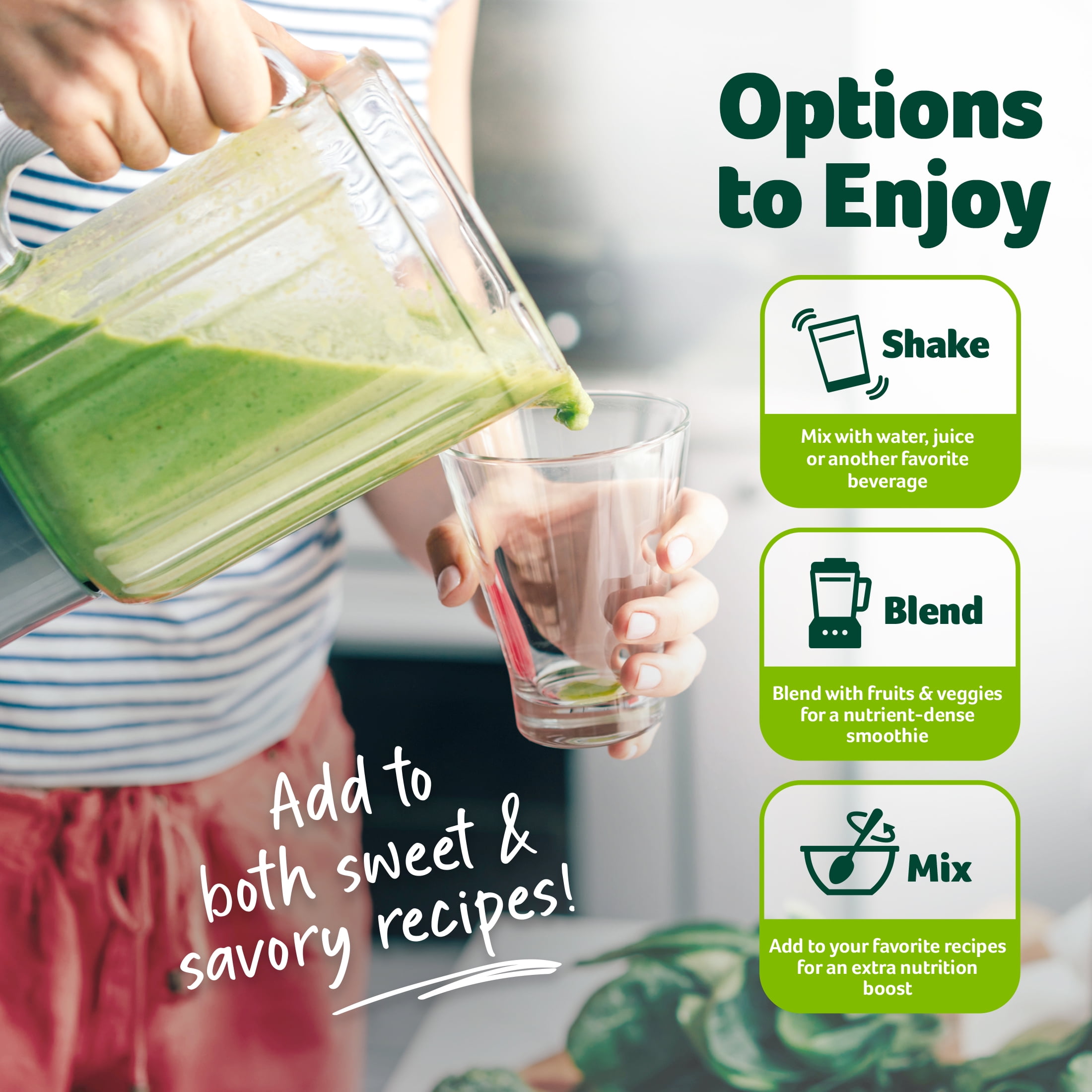Organic Greens Powder Superfood Smoothie Mix