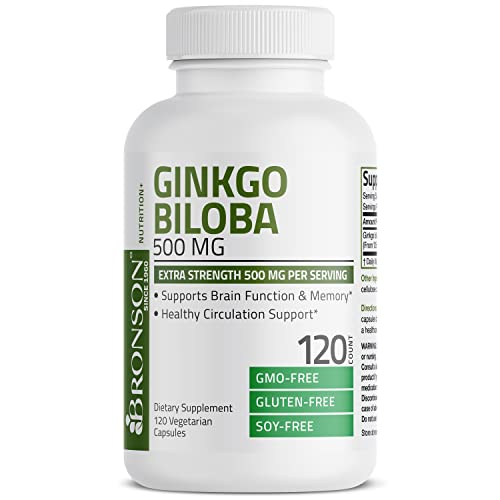 Bronson Ginkgo Biloba 500mg - Brain Function Support