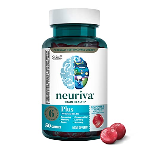 Neuriva Plus Brain Support Strawberry Gummies - 50 Count