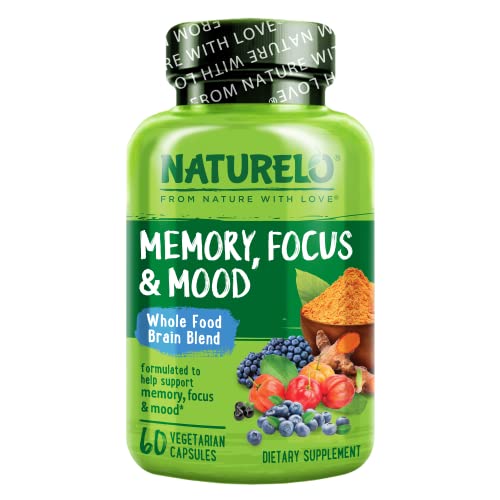 Naturelo Brain Blend Supplement for Memory and Focus