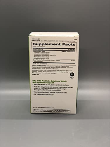 GNC Probiotic Weight Management Support, 30 Capsules