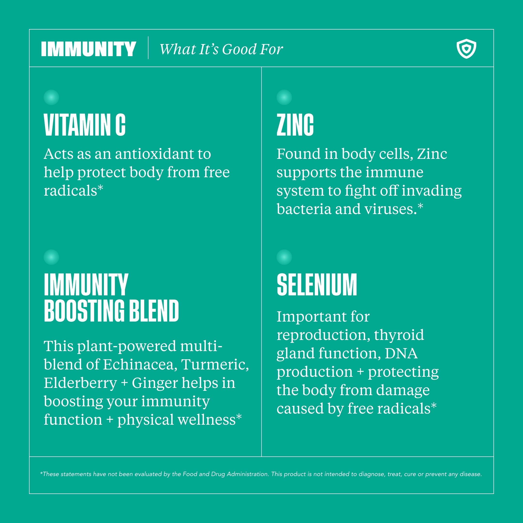 Immunity Boost: Echinacea, Elderberry & Zinc Capsules