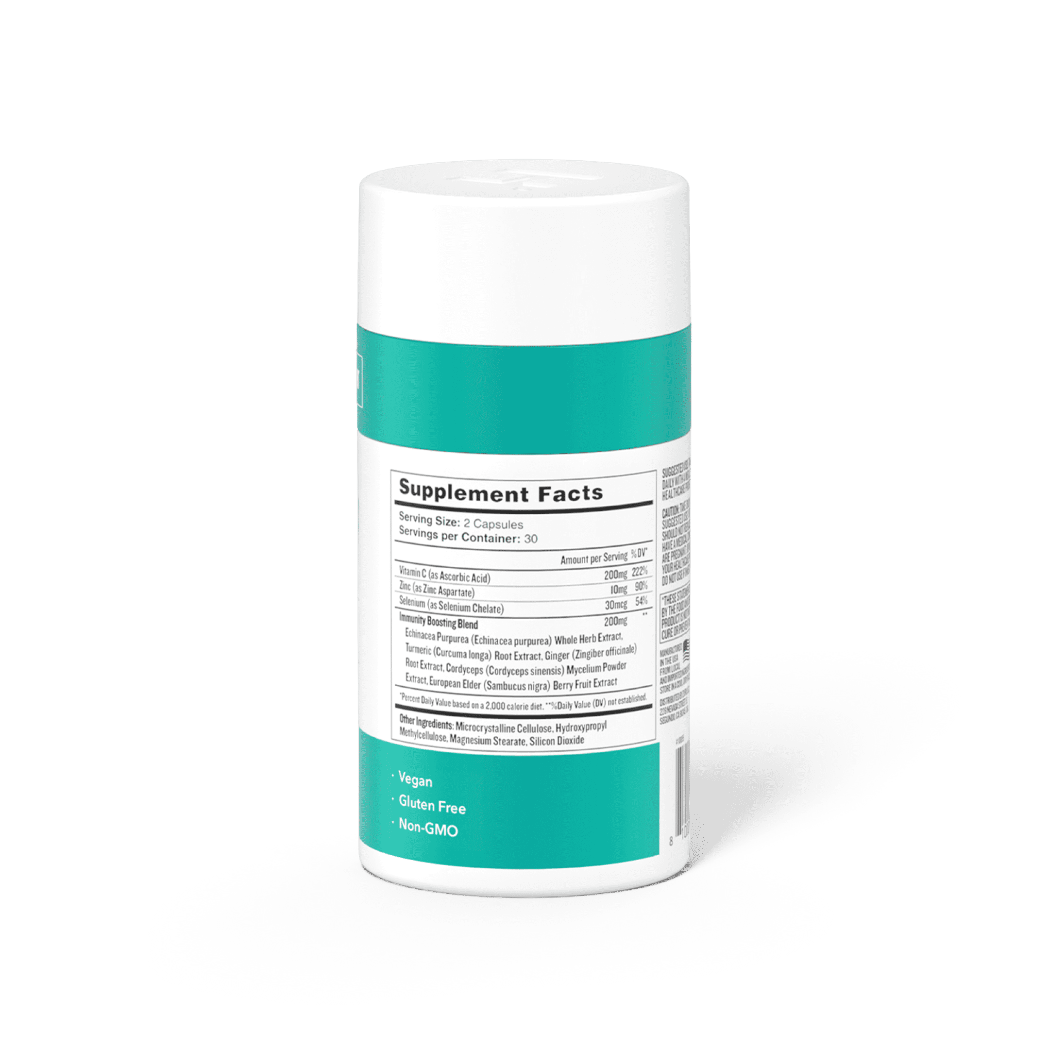 Immunity Boost: Echinacea, Elderberry & Zinc Capsules