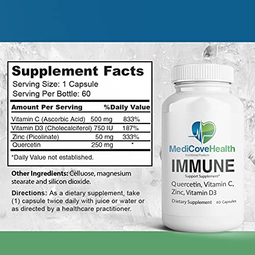 Immune Support with Quercetin, Vitamin C, Zinc