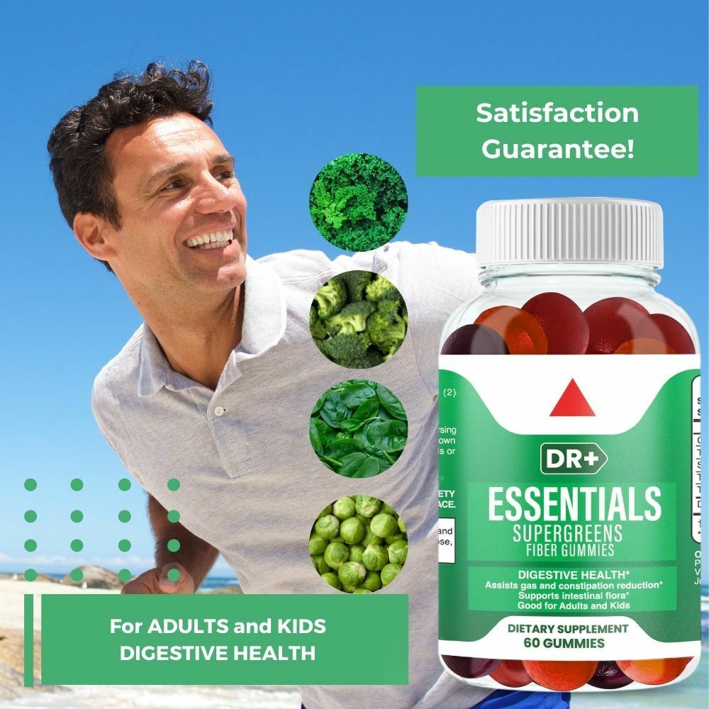 Fiber Gummies for Gut Health and Detox (2-Pack)