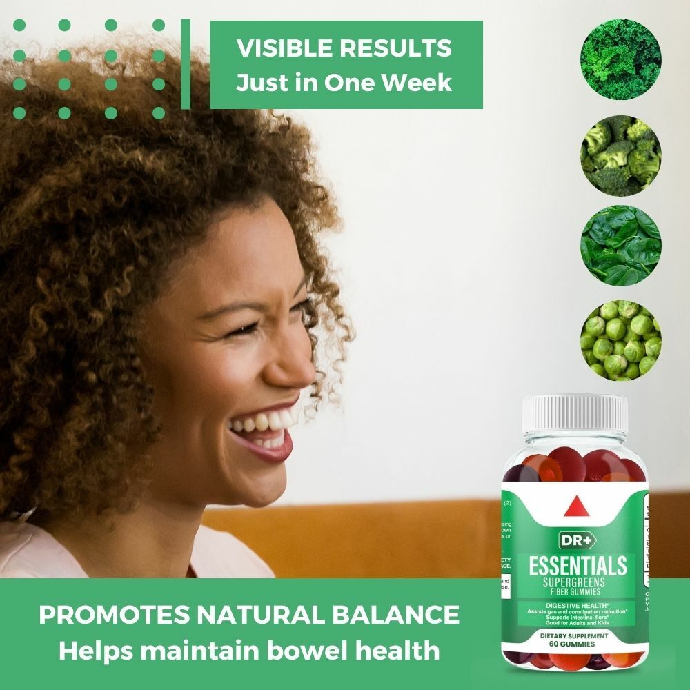 Fiber Gummies for Gut Health and Detox (2-Pack)