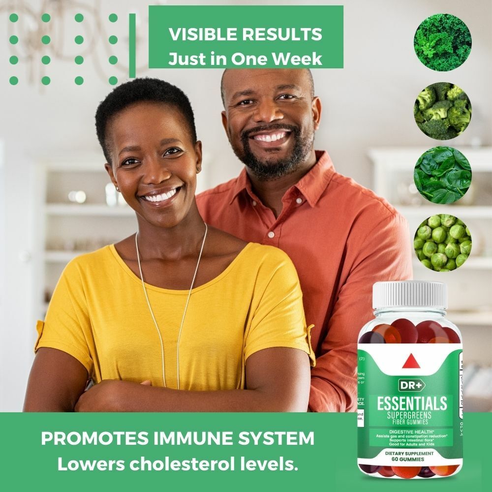 Fiber Gummies for Gut Health and Detox (2-Pack)