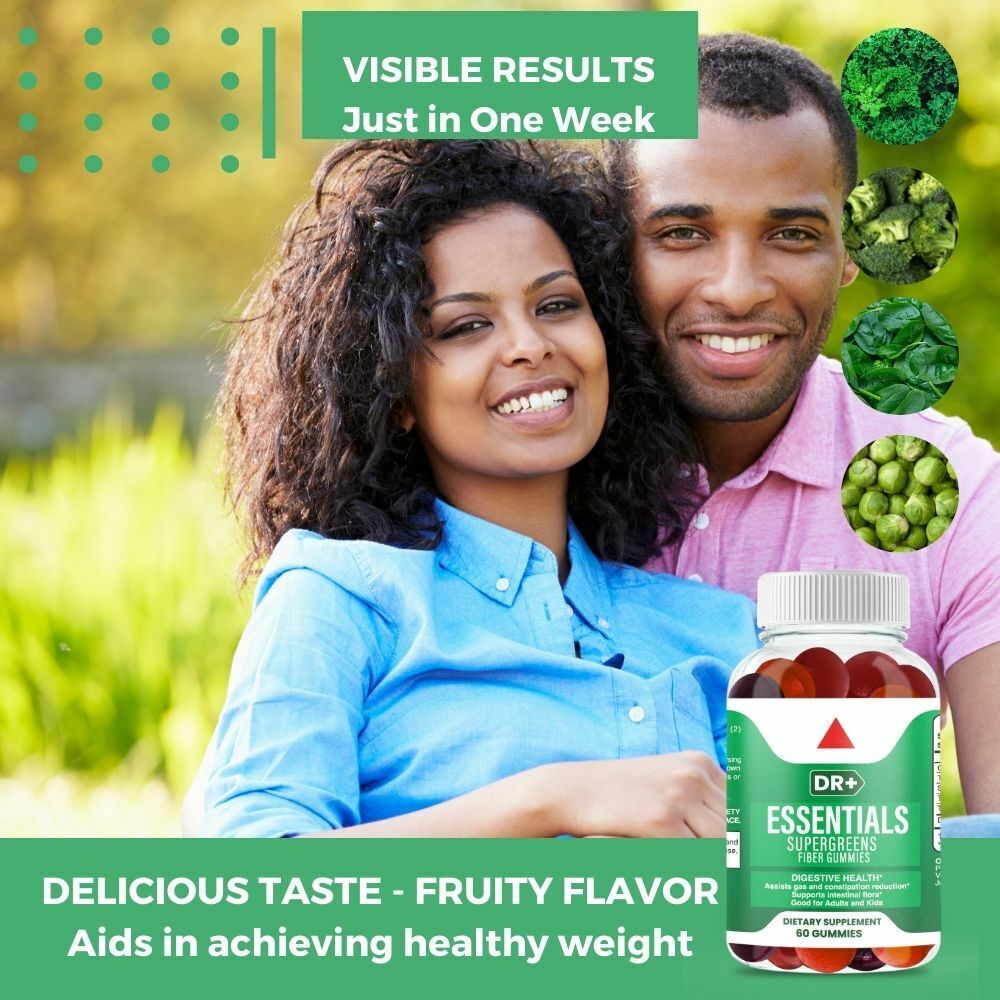 Fiber Gummies for Gut Health and Detox (2-Pack)