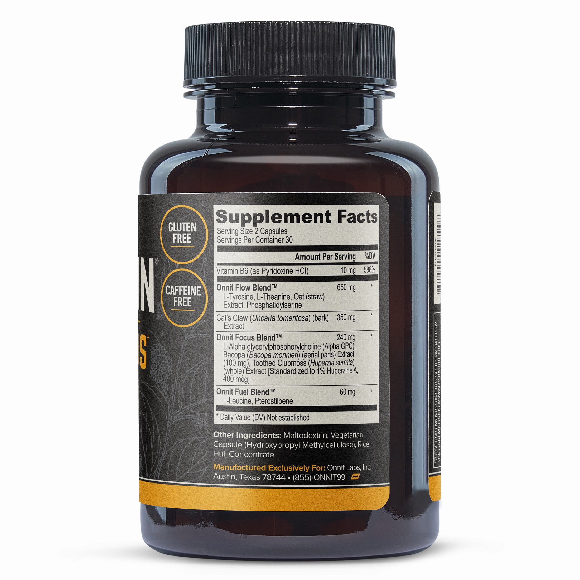 ONNIT Alpha BRAIN Nootropic for Memory & Focus