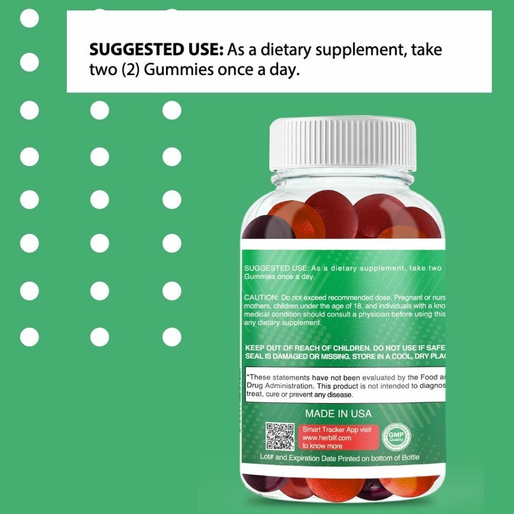 Fiber Gummies for Gut Health and Detox (2-Pack)