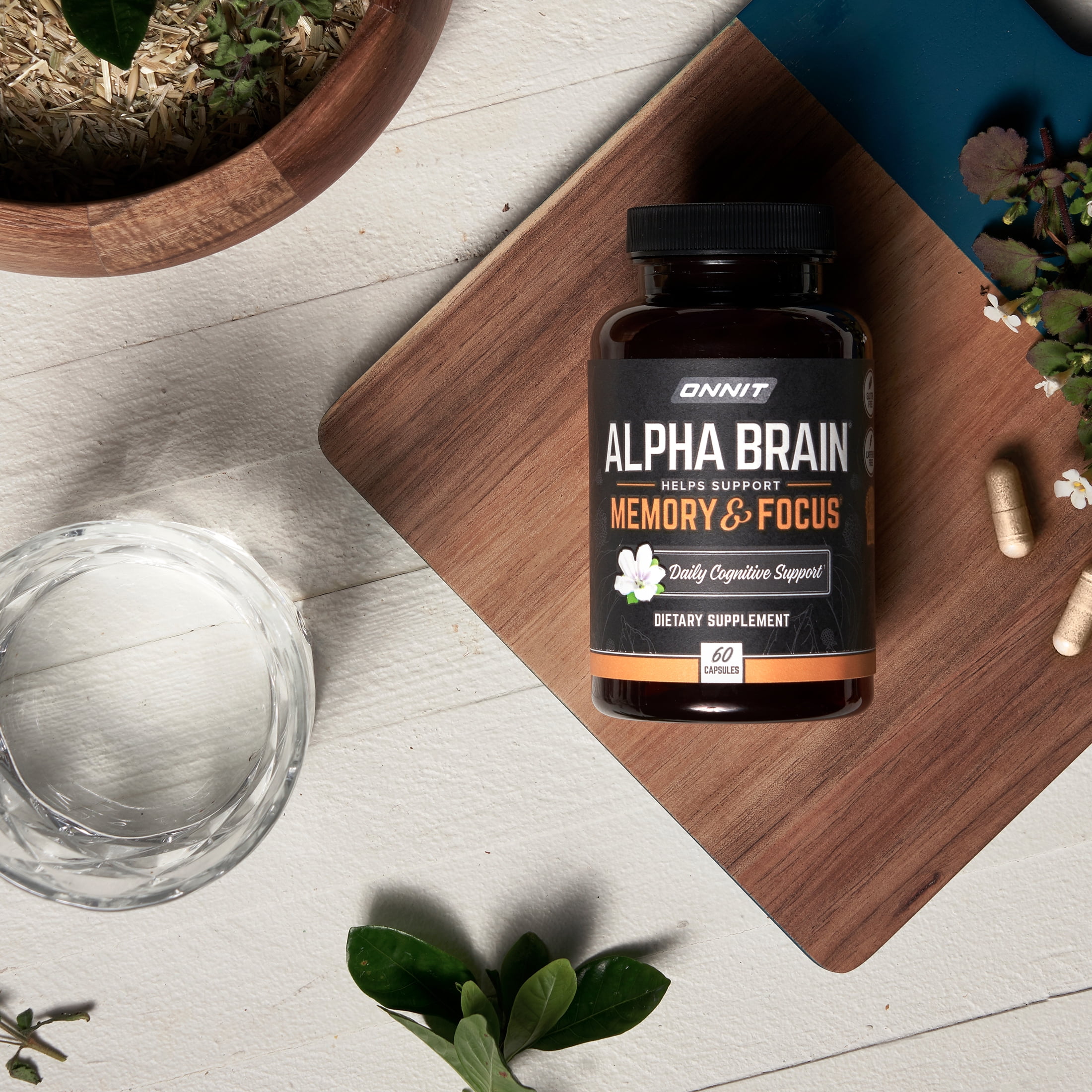 ONNIT Alpha BRAIN Nootropic for Memory & Focus