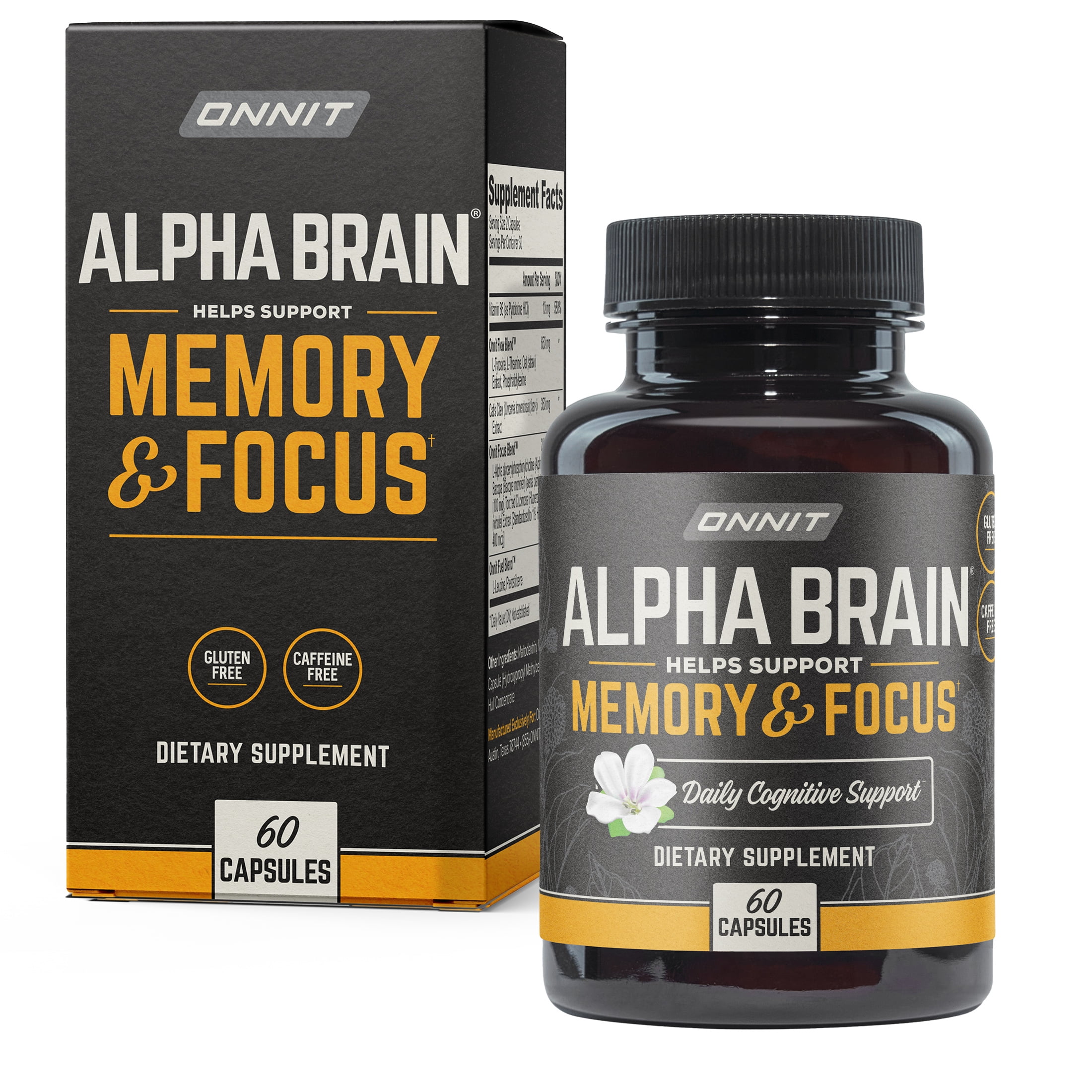 ONNIT Alpha BRAIN Nootropic for Memory & Focus