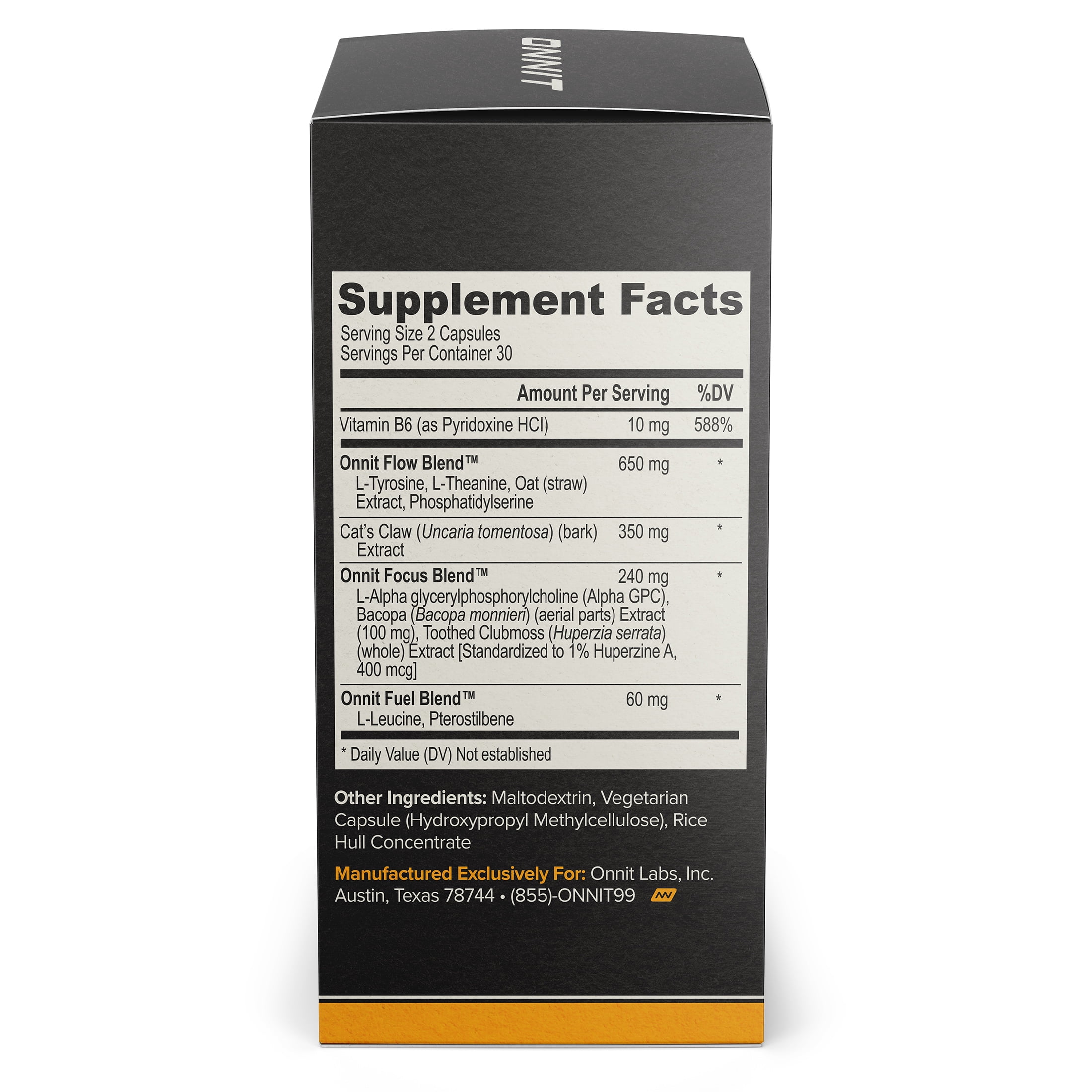 ONNIT Alpha BRAIN Nootropic for Memory & Focus