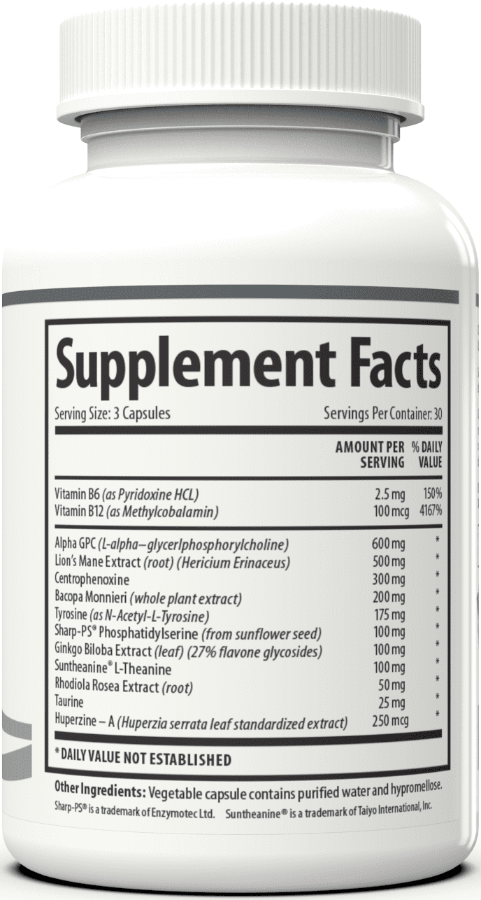 Memory Support Supplement with Nootropics and Lion's Mane
