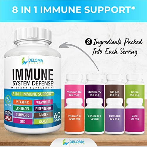 8-in-1 Immune Support with Vitamin C, D3 & Zinc