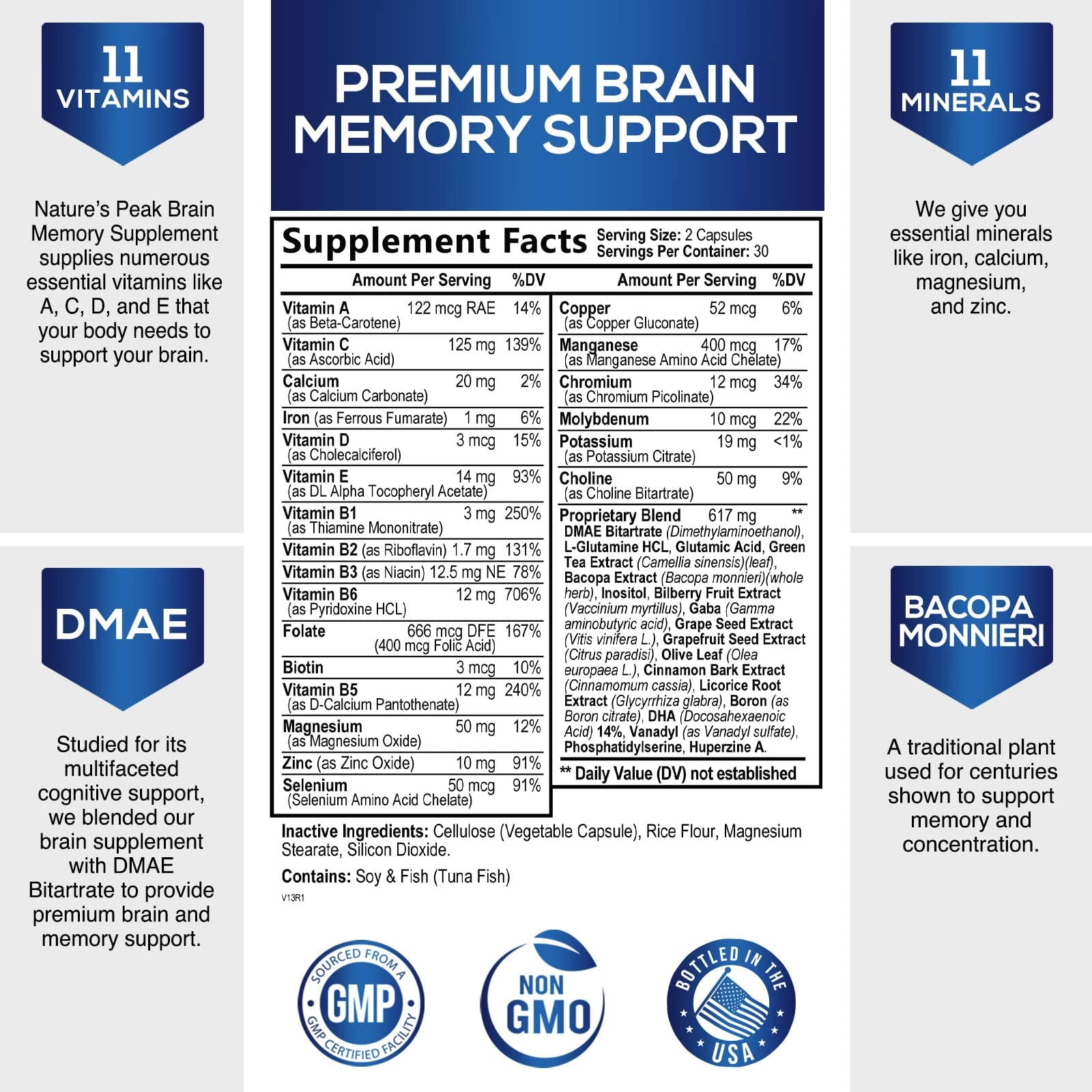 Brain Booster Supplement for Memory and Focus