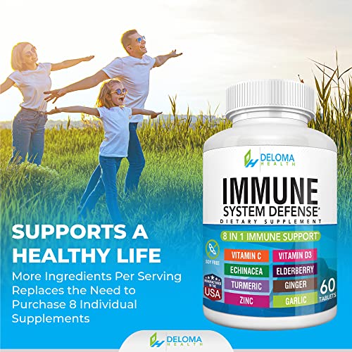8-in-1 Immune Support with Vitamin C, D3 & Zinc