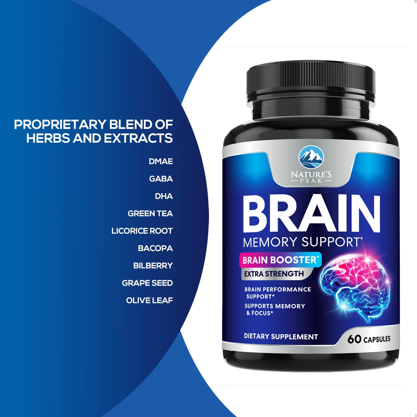 Brain Booster Supplement for Memory and Focus