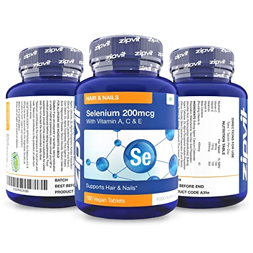 High Strength Selenium 200mcg with Vitamins ACE 180 Tablets