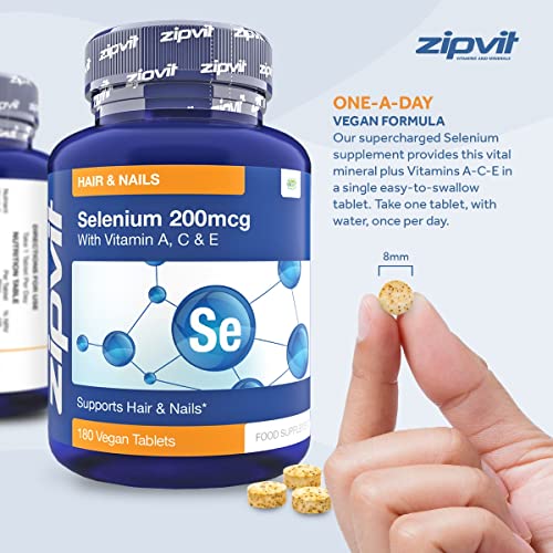 High Strength Selenium 200mcg with Vitamins ACE 180 Tablets