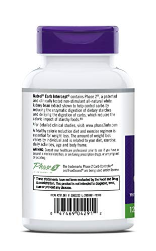 Natrol Carb Intercept Capsules with White Kidney Bean