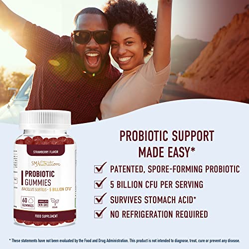 Probiotic Gummies for Gut Health – 60 Count