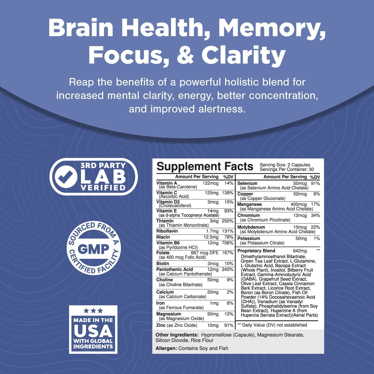 Brain Boosting Nootropic for Focus and Memory